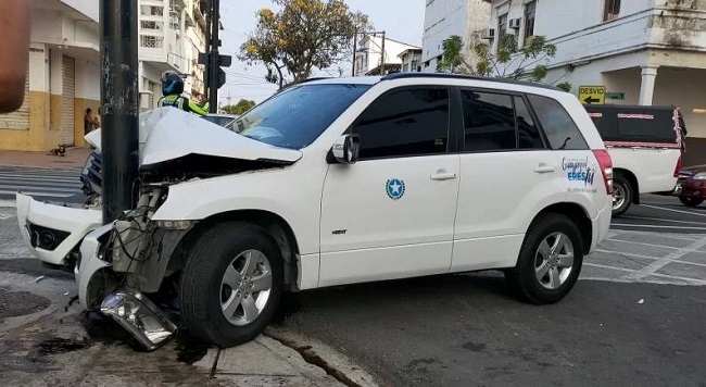 Accidente de vehículo municipal