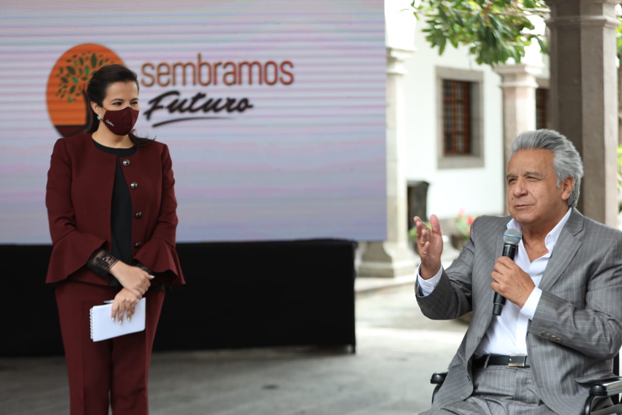 Lenín Moreno y María Paula Romo