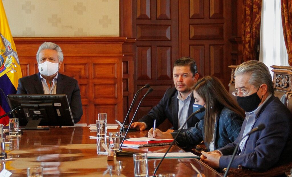Lenín Moreno y Juan Sebastián Roldán