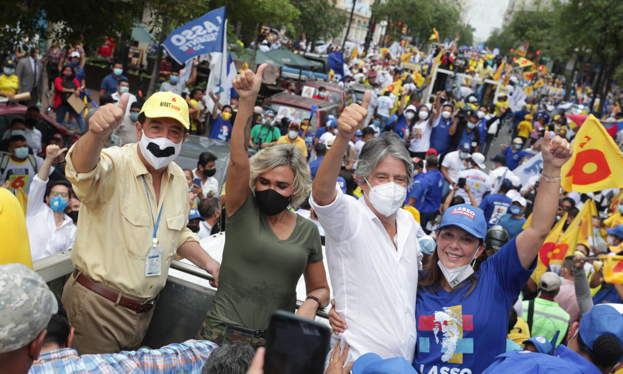 Jaime Nebot y Guillermo Lasso