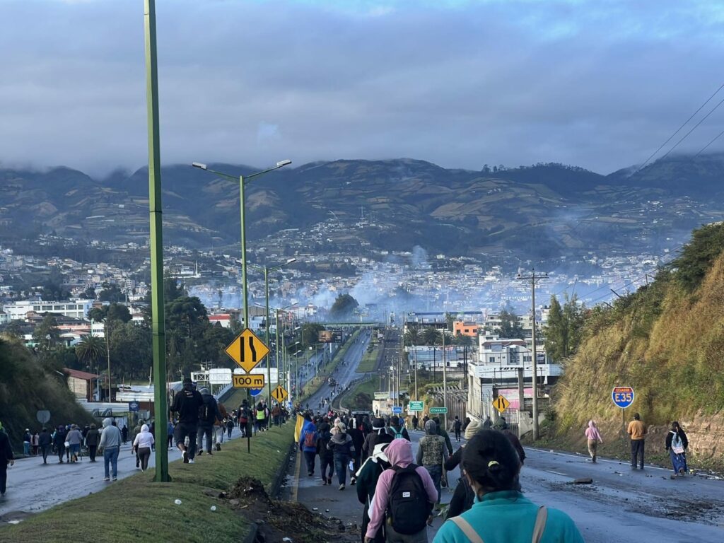 Represión en Imbabura