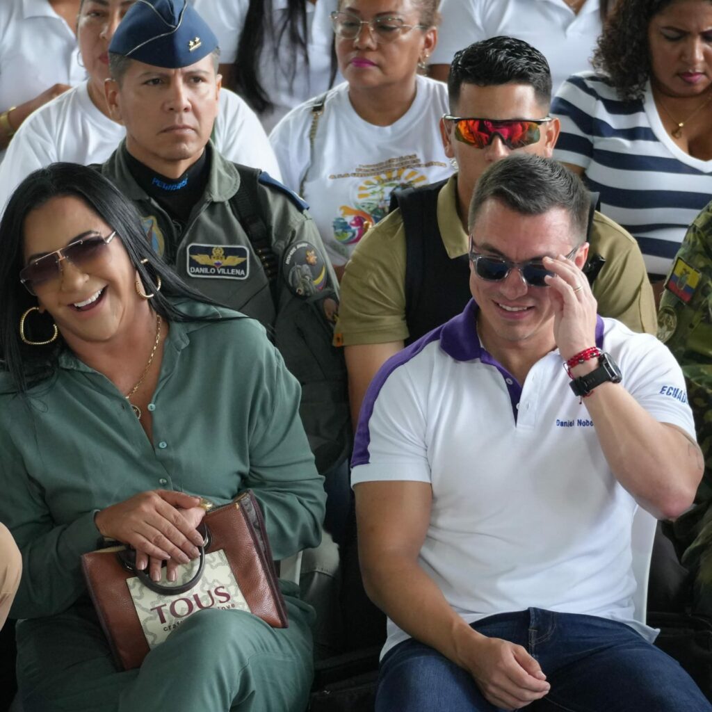 Roberta Zambrano y Daniel Noboa