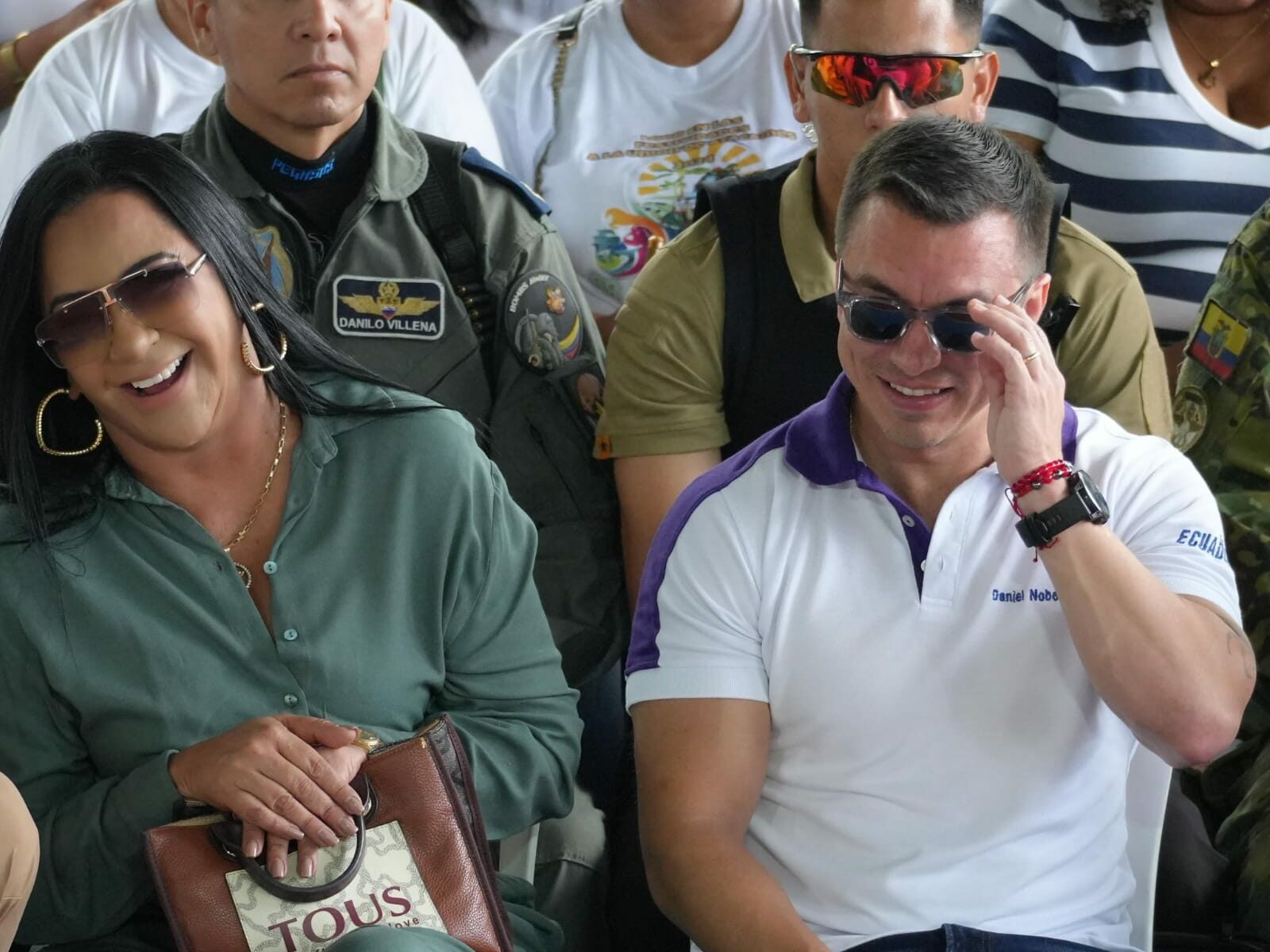 Roberta Zambrano y Daniel Noboa