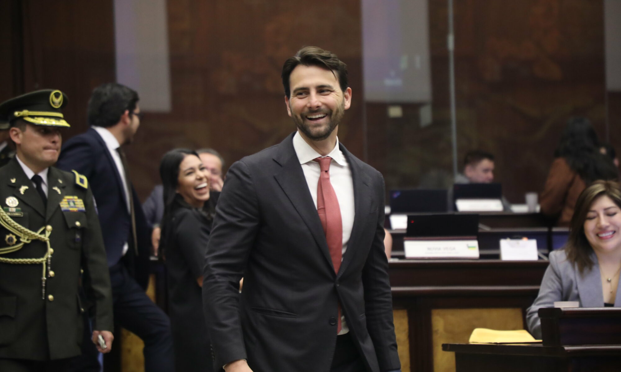 El presidente de la Asamblea, Niels Olsen.