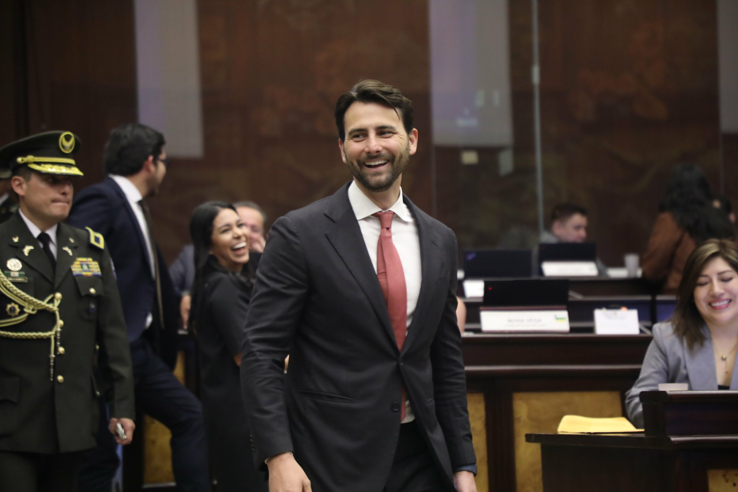 El presidente de la Asamblea, Niels Olsen.